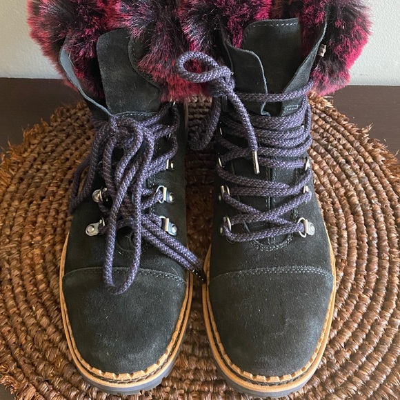 Brand new Suede fuzzy Sam Edelman boots size 7 - Picture 2 of 6